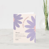 Blume Mitarbeiter glückliche Rentenkarte Einladung (Vorderseite)