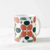 Blume Mitte des Jahrhunderts Kaffeetasse (VorderseiteRechts)