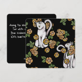 Blume Mitteilungskarte (Vorne/Hinten)