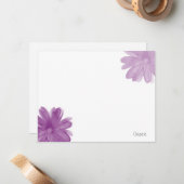 Blume Mitteilungskarte (Vorderseite/Rückseite Beispiel)