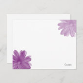 Blume Mitteilungskarte (Vorne/Hinten)