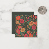 Blume Mitteilungskarte (Vorderseite/Rückseite Beispiel)