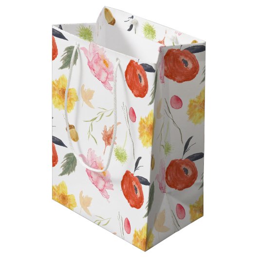 Blume Mittlere Geschenktüte (Vorderseite Schrägansicht)