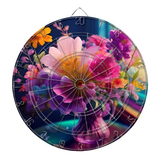 Blume Mix Vase 1 Dartscheibe (vorne)