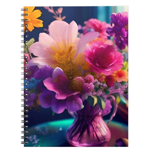 Blume Mix Vase 1 Notizblock (Vorderseite)