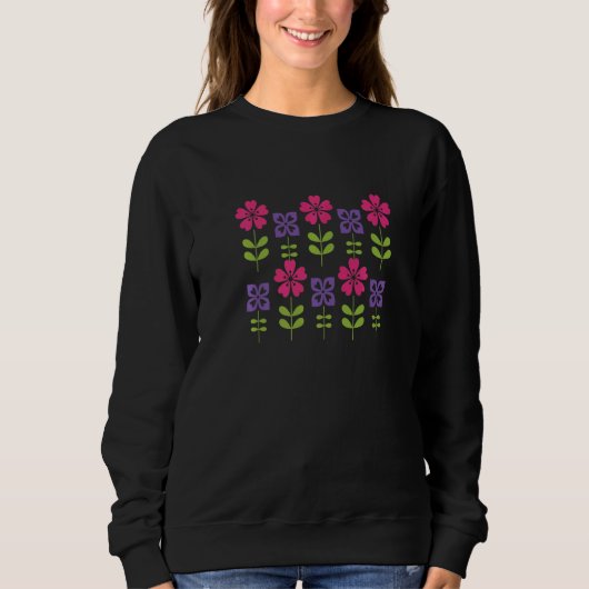 Blume Moderne Blume Sweatshirt (Vorderseite)