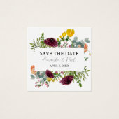 Blume Moderne, elegante Wasserfarbe Save the Date (Vorderseite)