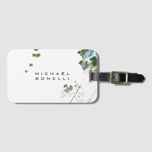 Blume Moderner Name Beruflich Gepäckanhänger (Vorderseite (Horizontal))