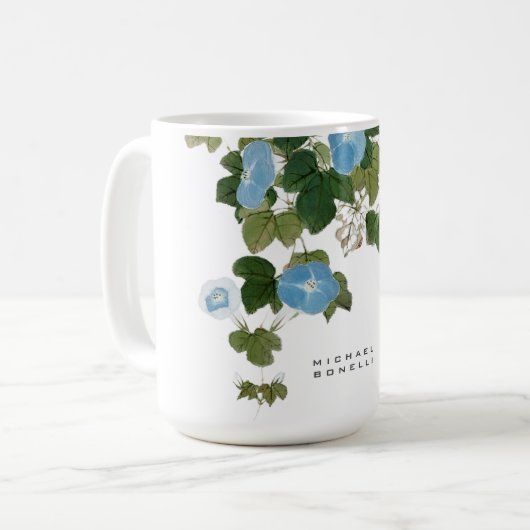 Blume Moderner Name Beruflich Kaffeetasse (Vorderseite Links)