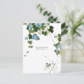 Blume Moderner Name Beruflich Postkarte (Stehend Vorderseite)