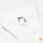 Blume Moderner Name Beruflich Quadratischer Aufkleber (Umschlag)