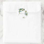 Blume Moderner Name Beruflich Runder Aufkleber (Tasche)