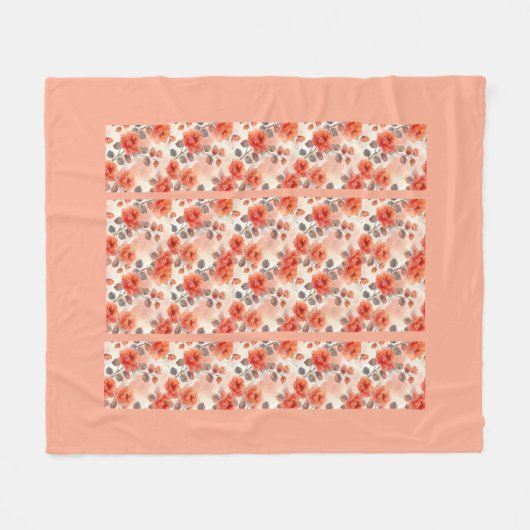 Blume Modernes Fleece Blanket (Vorderseite (Horizontal))