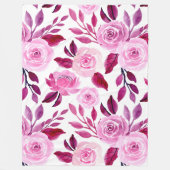 Blume Modernes und frisches Muster Fleecedecke (Vorderseite)