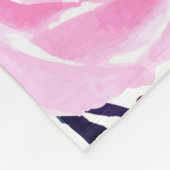 Blume Modernes und frisches Muster Fleecedecke (Ecke)