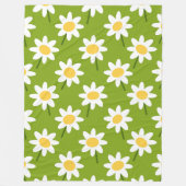 Blume Modernes und frisches Muster Fleecedecke (Vorderseite)