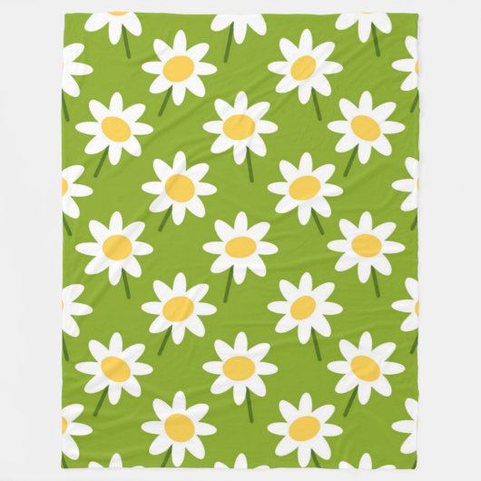 Blume Modernes und frisches Muster Fleecedecke (Vorderseite)