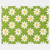 Blume Modernes und frisches Muster Fleecedecke (Vorderseite (Horizontal))
