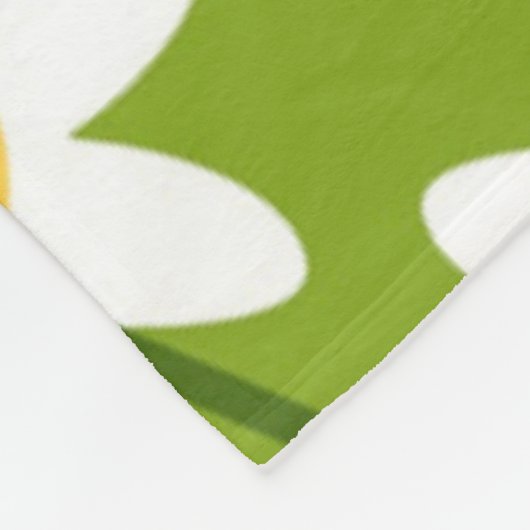 Blume Modernes und frisches Muster Fleecedecke (Ecke)