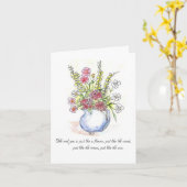 Blume mögen gerade die Wind Karte (Gelbe Blume)