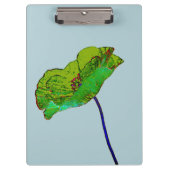 Blume Mohn Blumendesign Klemmbrett (Vorderseite)