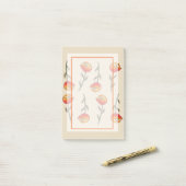 Blume Mohn Kurte und Kunsthandwerkskunst Post-it Klebezettel (Auf Schreibtisch)