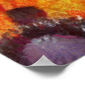 Blume - Mohn - Orangenpfeife Poster (Ecke)