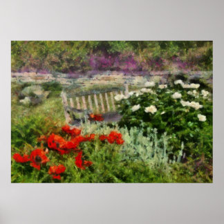 Blume - Mohn - Pflaumen Poster