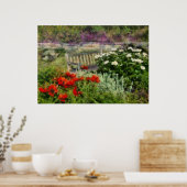 Blume - Mohn - Pflaumen Poster (Küche)