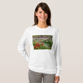 Blume - Mohn - Pflaumen T-Shirt (Vorne ganz)