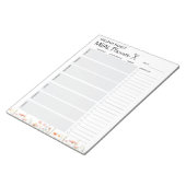 Blume Mohnblume Wasserfarbe Lebensmittelgeschäft Notizblock (angewinkelt)