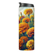 Blume Monat Oktober Marigold Personalisiert Thermosbecher (Nach rechts gedreht)