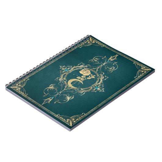 Blume Mond Grimoon Notizblock (Linke Seite)