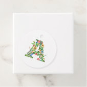 Blume Monogram A (Name Customizable) Bevorzugungst Geschenkanhänger (Beispiel)