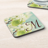 Blume Monogram Drink Untersetzer (Linke Seite)