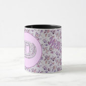 Blume Monogramm D Tasse (Zentrum)