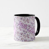 Blume Monogramm P Tasse (VorderseiteRechts)