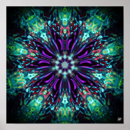 Blume Monster Schild v2 - Muster pareidolis