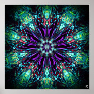 Blume Monster Schild v2 - Muster pareidolis