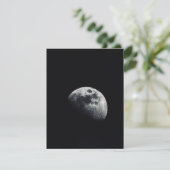 Blume Moon Foto Print Feiertagskarte (Stehend Vorderseite)