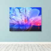 Blume morgens - Leinwand (Insitu (Holzboden))