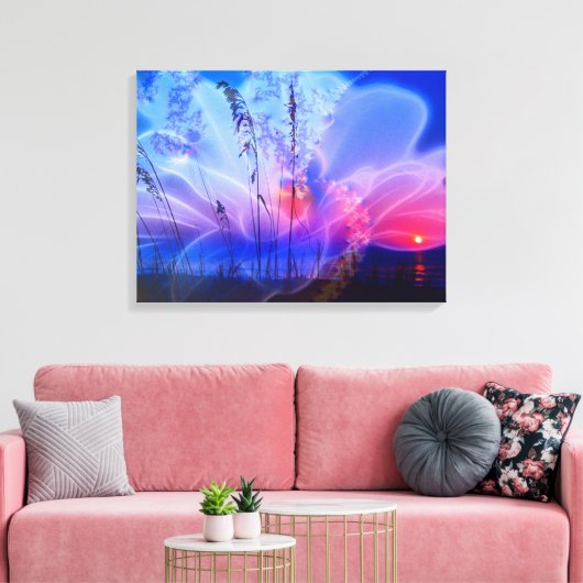 Blume morgens - Leinwand (Insitu (Wohnzimmer))