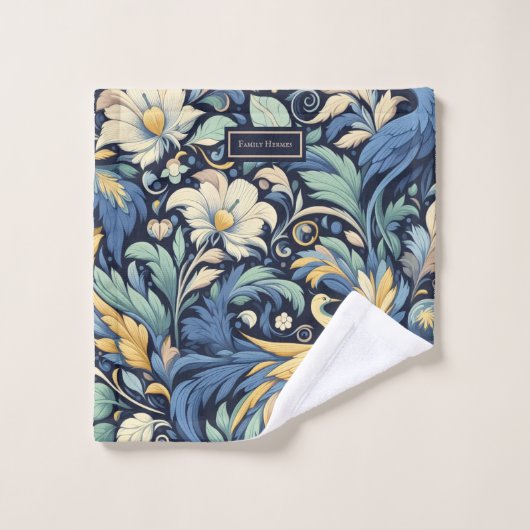 Blume Morris Art Badhandtuch Set (Waschlappen)