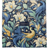 Blume Morris Art Duschvorhang (Vorderseite)
