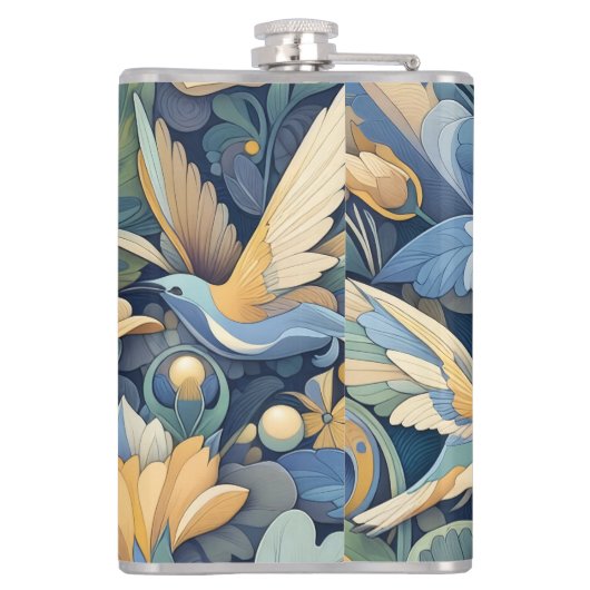 Blume Morris Art Flachmann (Rückseite)