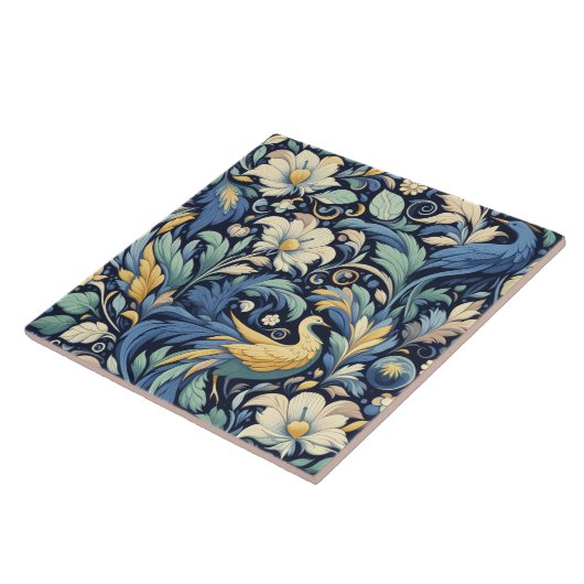 Blume Morris Art Fliese (Seite)