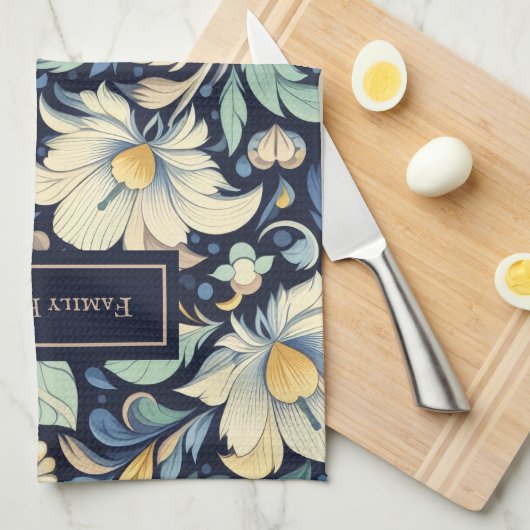 Blume Morris Art Geschirrtuch (Viertel Falte)