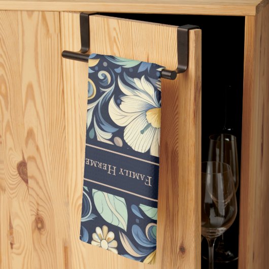 Blume Morris Art Geschirrtuch (Drittel gefaltet)