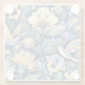 Blume Morris Art Glasuntersetzer (Rückseite)