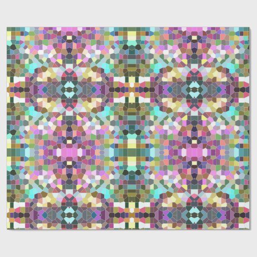 Blume Mosaic Geschenkpapier (Flach)
